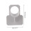 2 Stück Poolrohrhalter 10x8x3.8cm Blau/Grau 4
