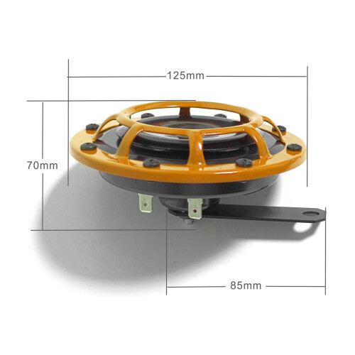 Doppelhorn-Set 125 mm 12 V Eisen 8 A 115 dB HighTone 1