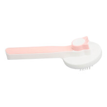 Cepillo de aseo para gatos 7,5 x 18,5 cm Rosa, con un solo botón