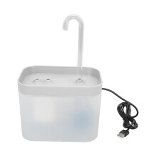 1.5L Fuente para gatos Boquilla de codo 11x13x15.5cm Blanco
