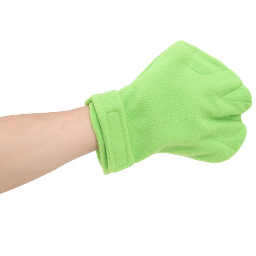 Zucker-Gleiter Bindungs-Handschuh - beißresistenter Plüsch, Grün 2