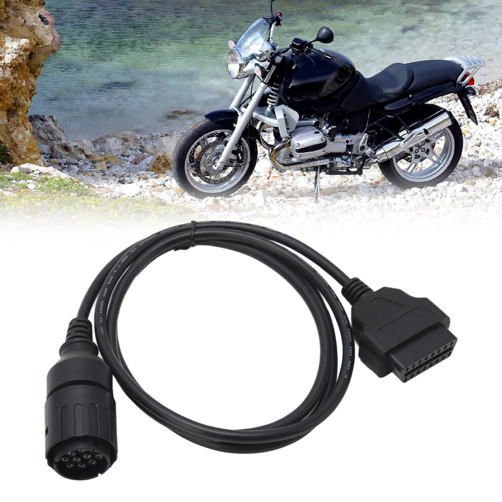 Motorcycle 10 Pin To 16 Pin Obd2 Adapter Extension Cable Diagnostic Coding Tool Replacement For F650 For Icom D 4651321156271