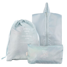 8-teiliges Reise-Set, Schuhbeutel 3423 cm, Blau
