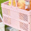 Cesta de picnic plegable de plástico rosa 244g/8.6oz 3