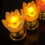 LED Lotus Lampe 2xAAA beige 100g Buddha Lampe 3
