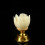 LED Lotus Lampe 2xAAA beige 100g Buddha Lampe 2