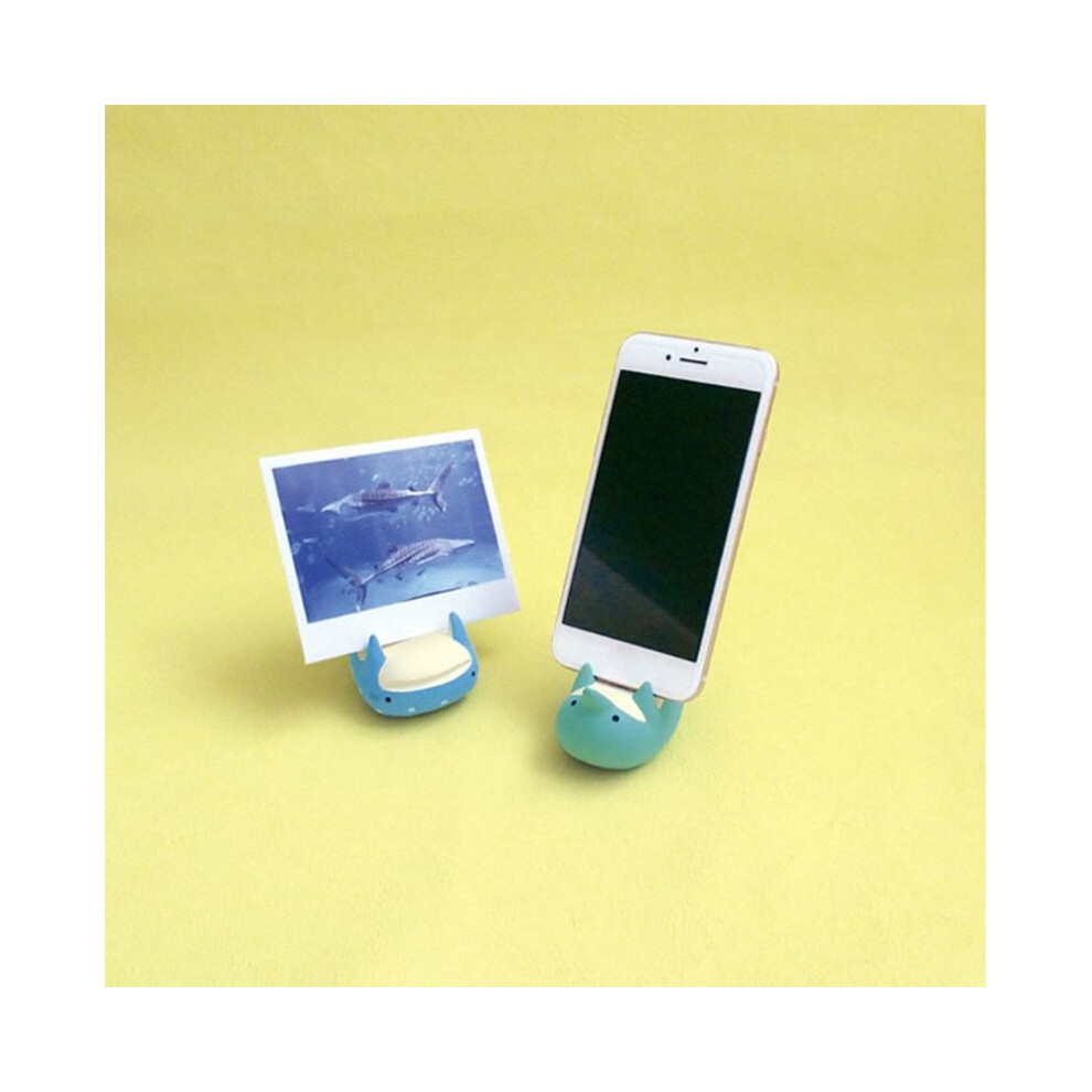 Desktop Phone Holder Cute Odorless Stable Small Resin Cellphone Stand For Tablet Home Office Shark 8431321162191