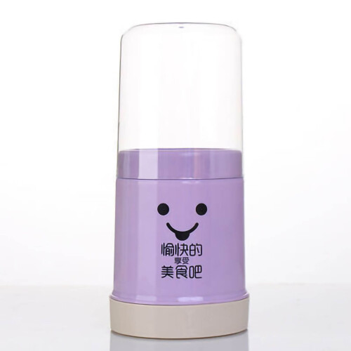 Lila Plastik-Stäbchenhalter 7.6oz Deckel 1