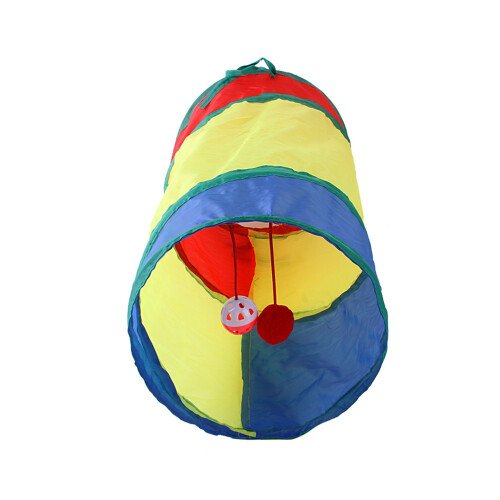 Regenbogen-Katzen-Tunnel Klein Polyester Umweltfreundlich 1
