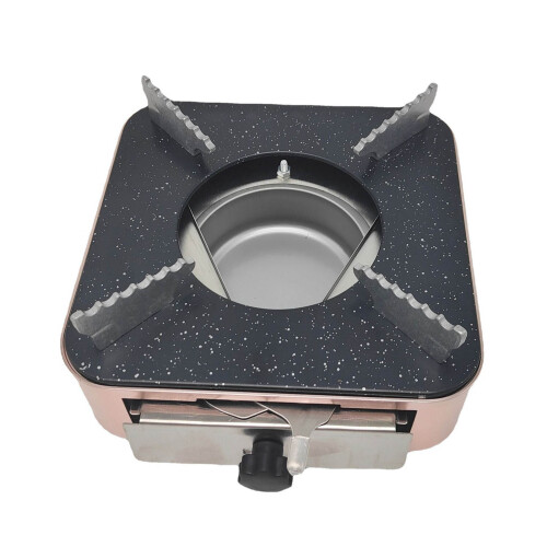 Estufa de alcohol mini con cajón oro rosa 800 g