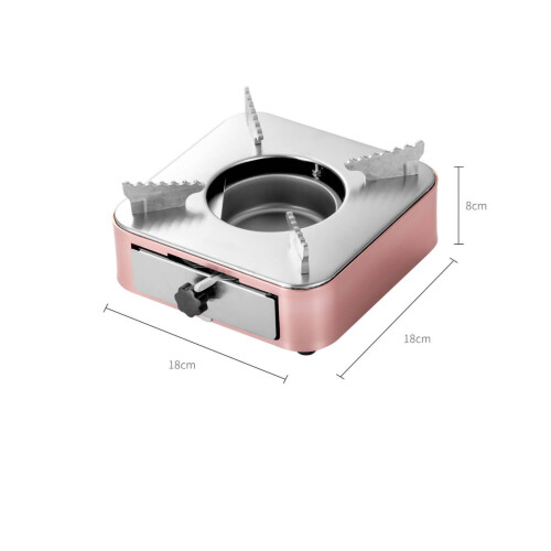 Estufa de alcohol mini con cajón oro rosa 800 g 2