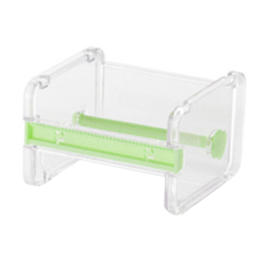Grüner ABS Transparent Washi-Tape-Spender-2 Rollen 1