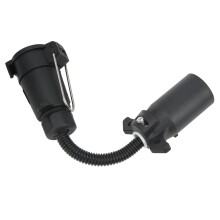 Adaptador de enchufe de remolque circular de 7 polos, ABS, para RV y camión