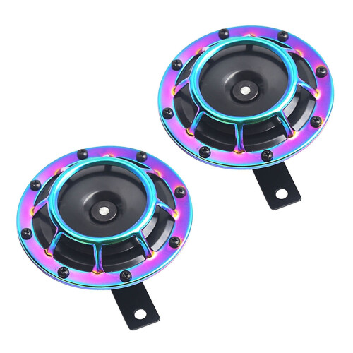 2 piezas 125 mm 12 V kit de bocinas dobles Rojo/Negro/Amarillo 1