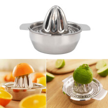 Manual Juicer Stainless Steel Split Design Small Portable Easy Cleaning Hand Pressed Juicer Fruit Squeezer