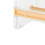 Dispensador de cinta washi, 2 barras dentadas, ABS, amarillo 3