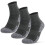 Herren 3 Paar Wandersocken, Größe S/M/L, Schwarz/Weiß 3
