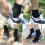 Herren 3 Paar Wandersocken, Größe S/M/L, Schwarz/Weiß 11