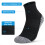 Herren 3 Paar Wandersocken, Größe S/M/L, Schwarz/Weiß 1