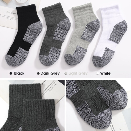 Herren 3 Paar Wandersocken, Größe S/M/L, Schwarz/Weiß 1
