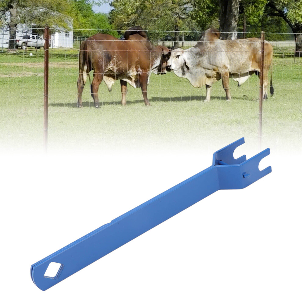Electric Fence Strainer Handle Steel Fence Tightener Tool For Husbandry Pasture Fence 28.4X4.5x3cm/11.18X1.77x1.18in 4121321171043
