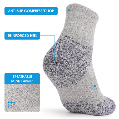 Herren 3 Paar Baumwollsocken Schwarz Größe 39-42