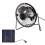 Set de panel solar mini 14,5 x 14,5 cm, ventilador USB 5V 2,5W 4