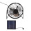 Set de panel solar mini 14,5 x 14,5 cm, ventilador USB 5V 2,5W 13