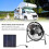 Set de panel solar mini 14,5 x 14,5 cm, ventilador USB 5V 2,5W 12