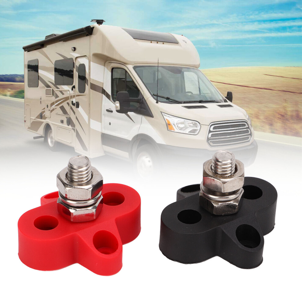 48V Power Distribution Studs Battery Power Ground Junction Post Bus Bar Connector M8 5/6In 8441321172311