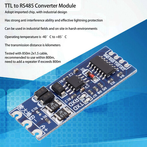 5 piezas del módulo convertidor TTL a RS485 de ABS, Lightning 2