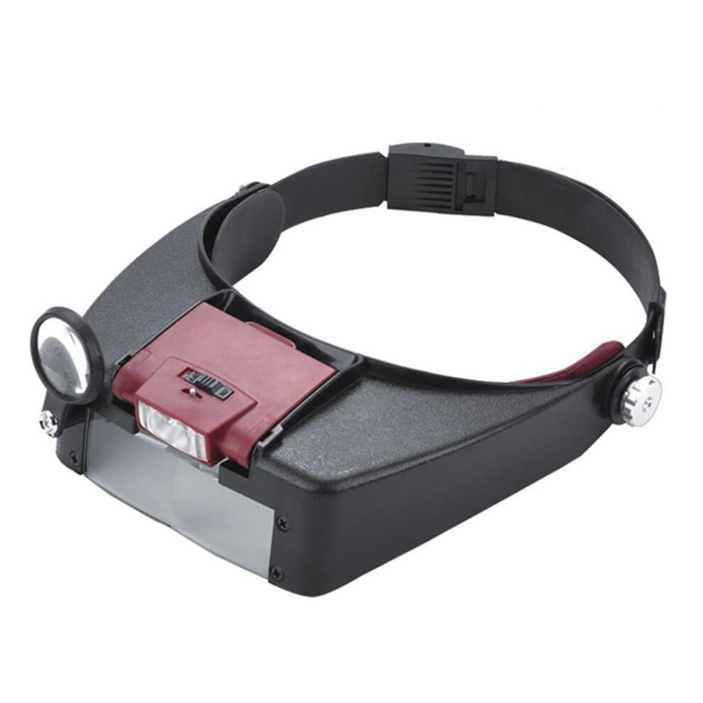 Light Magnifying Glass Helmet Type Head Mounted Magnifying Glass With Led Ing Maintenance Reading Magnifying Mirror