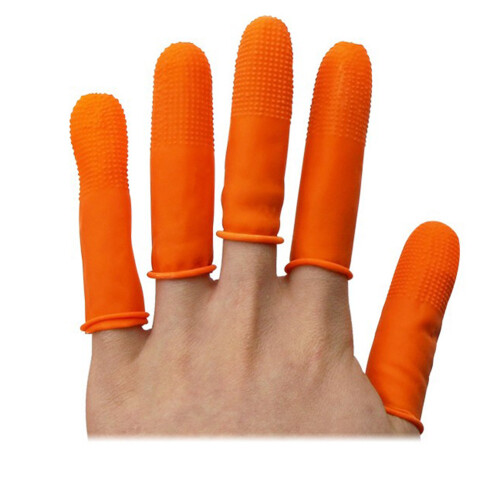 100 Stück Latex-Fingerlinge 6,4 x 2,1 cm, Natur