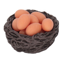 Harz 1:12 Puppenhaus-Nest mit Mini-Eiern 3,3  1,2 cm