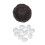 Naturharz 1:12 Nest mit Eiern, 3,3  1,2 cm 6