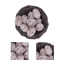 Resina 1:12 Nido para casa de muñecas con huevos – 3,3 x 1,2 cm
