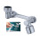 Extensor de grifo giratorio de 1080 24/22/20 mm Plateado 1