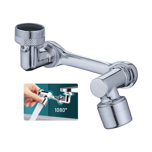 Extensor de grifo giratorio de 1080 24/22/20 mm Plateado