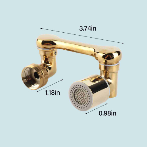 1080 Extensor de grifo de latón dorado 24/22/20mm 195g 1