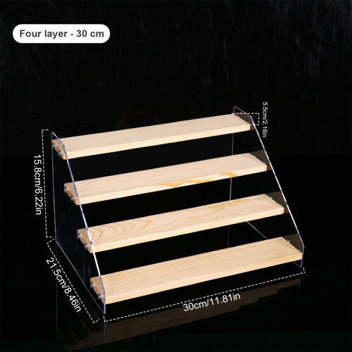 Soporte para cupcakes de madera de 5 niveles 15.7in blanco 40cm 1