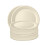 50 Stück 10-Zoll beige Bagasse-Teller Typ 4 3