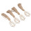 Serviettenring 4 Stück Holzperlen-Quaste 15,5 cm / 6,1 in 16