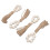 Serviettenring 4 Stück Holzperlen-Quaste 15,5 cm / 6,1 in 14