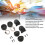 2x Mini-Dome-Tweeter 380W rund schwarz Flush-Mount 7