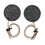 2x Mini-Dome-Tweeter 380W rund schwarz Flush-Mount 9