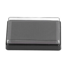 Baby-Fußabdruck-Tintenpad aus PVC mit schwarzer Tinte, 9,3 6,5 2,2 cm