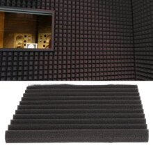 10 Stück TriGro dunkelgraue Akustikpaneele 30 x 30 x 2,5 cm