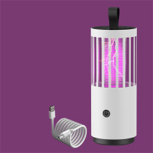 Mosquito Killing Lamp Electric Shock Strong Suction USB Rechargeable Mosquito Trap Lamp Zapping Light for Indoor Outdoor Rechargeable (Elec