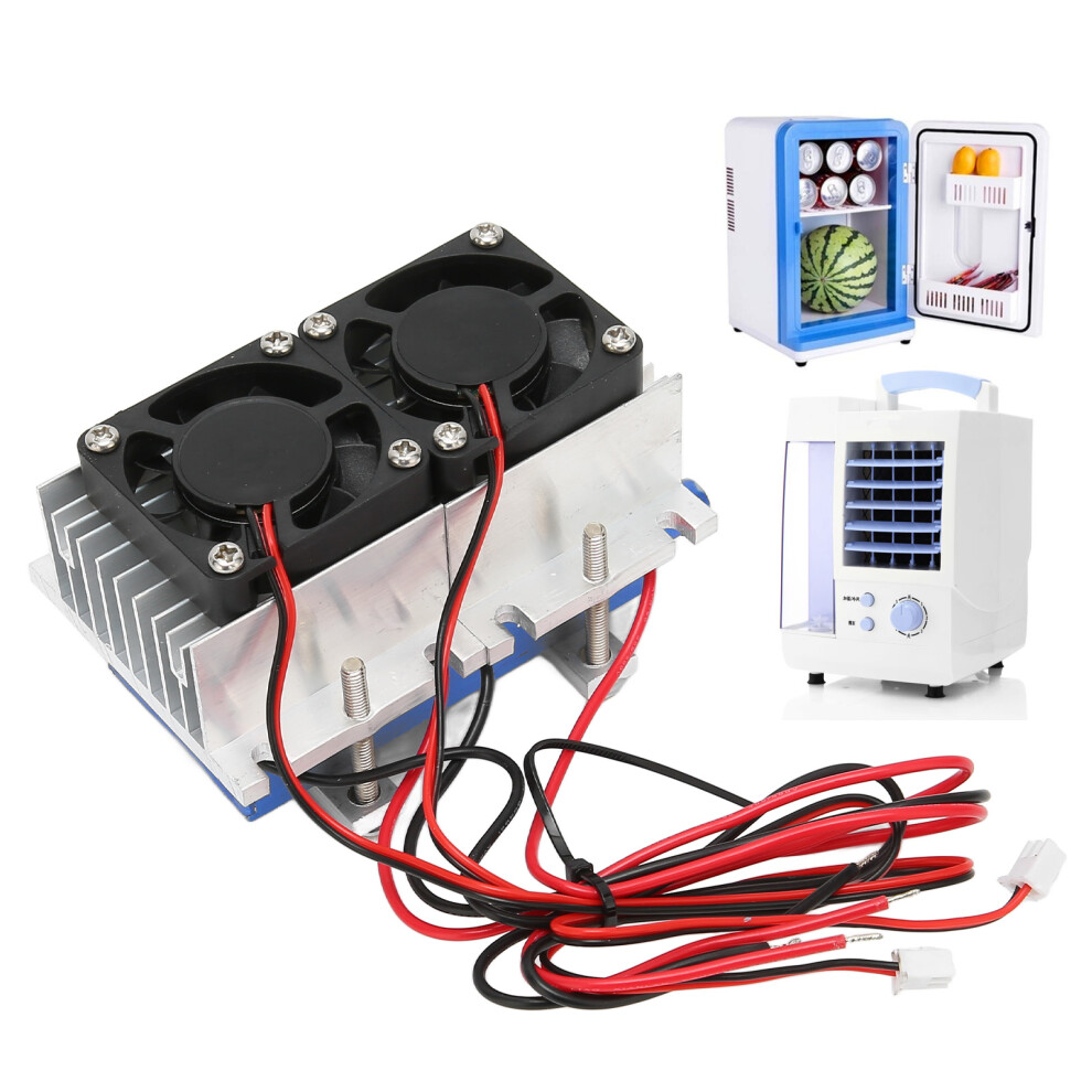 144W Thermoelectric Peltier Refrigeration Cooler 12V Semiconductor Air Conditioning Cooling System Diy Kit For Fridge 9421321183394
