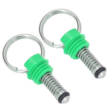 2 piezas de tapa Ball Lock para barril, válvula de alivio de presión, verde.